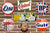 Vintage style enamel signs