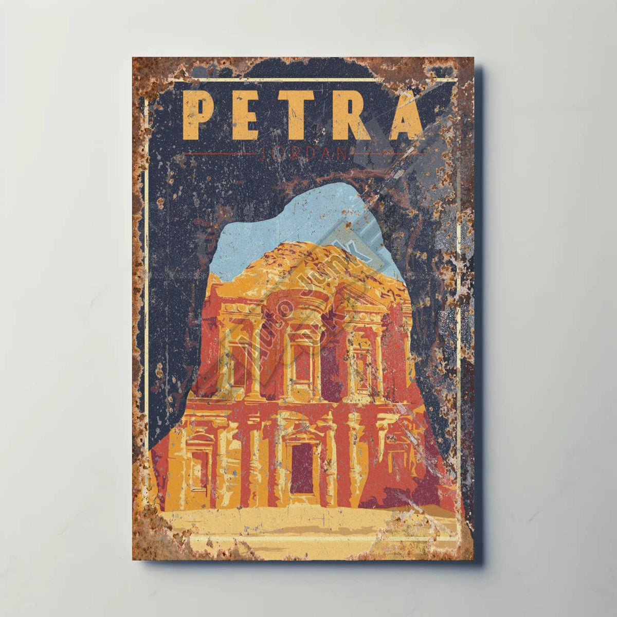 Petra Jordan Metal Poster