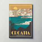 Dubrovnik Croatia Metal Poster