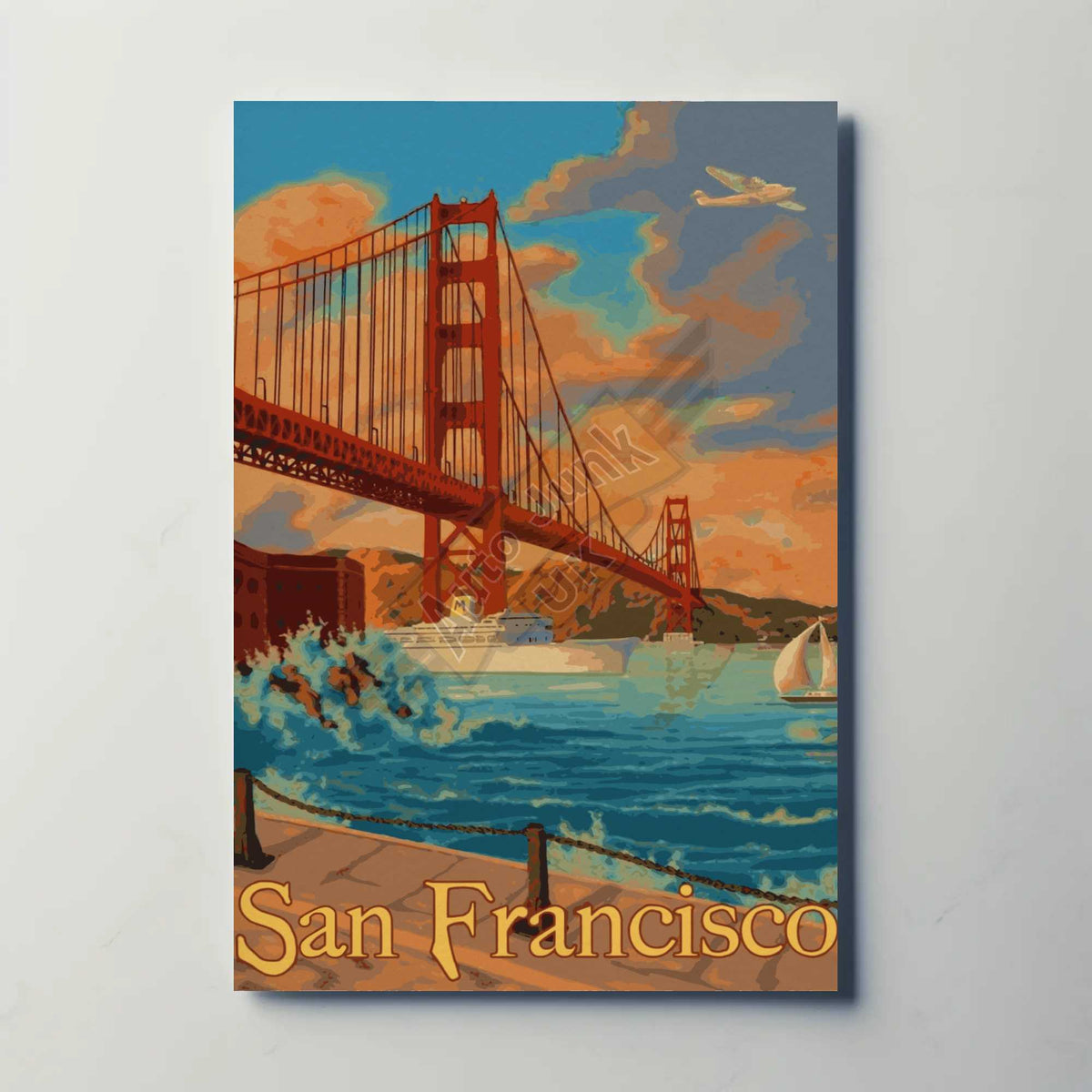 San Francisco Metal Poster