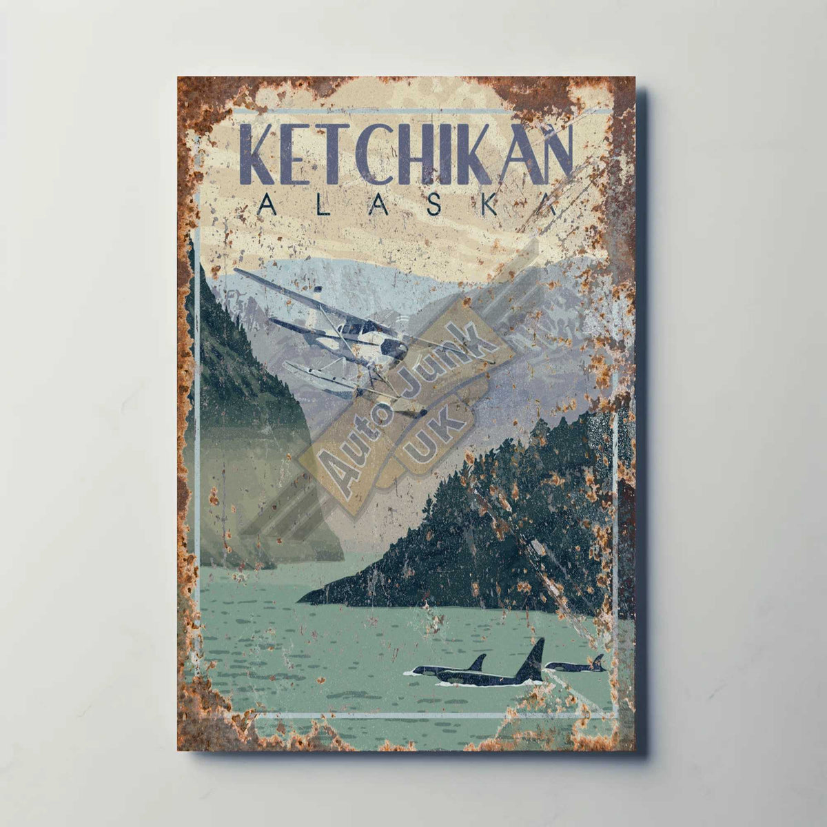 Ketchikan Alaska Metal Poster