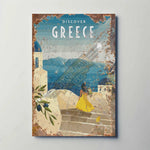 Discover Greece Metal Poster