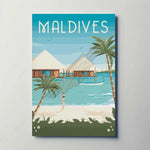 Maldives Metal Poster