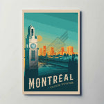 Montreal Clock Tower Metal Poster