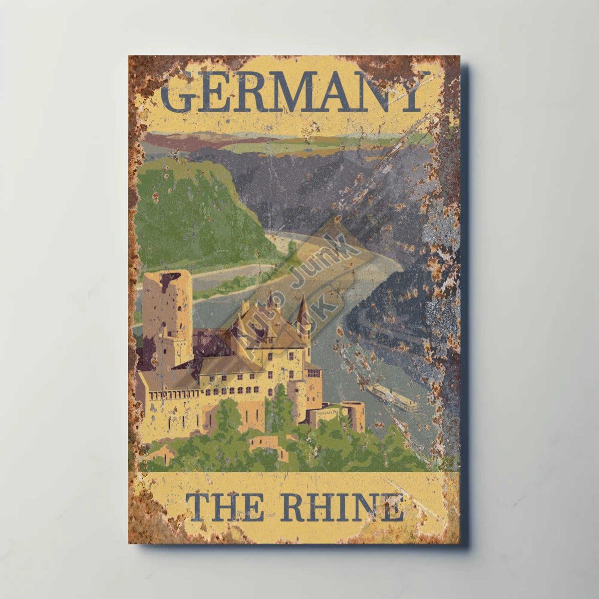Germany The Rhine Metal Poster