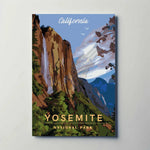 Yosemite National Park California Metal Poster