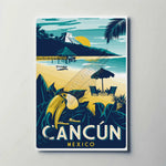 Cancun Mexico Metal Poster