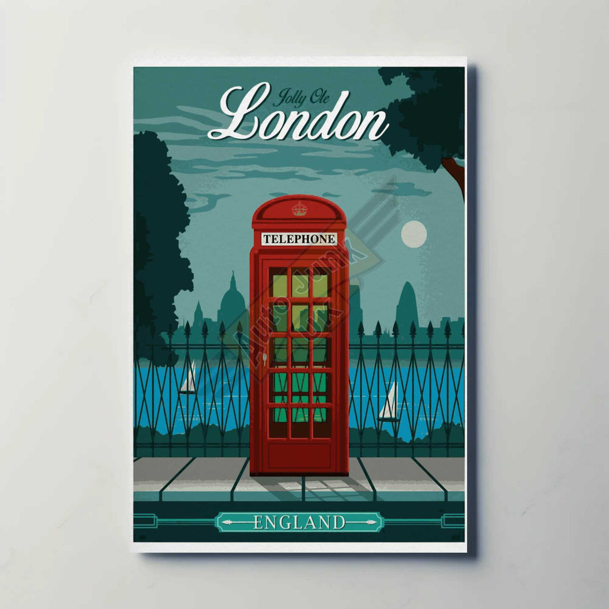 London England Metal Poster