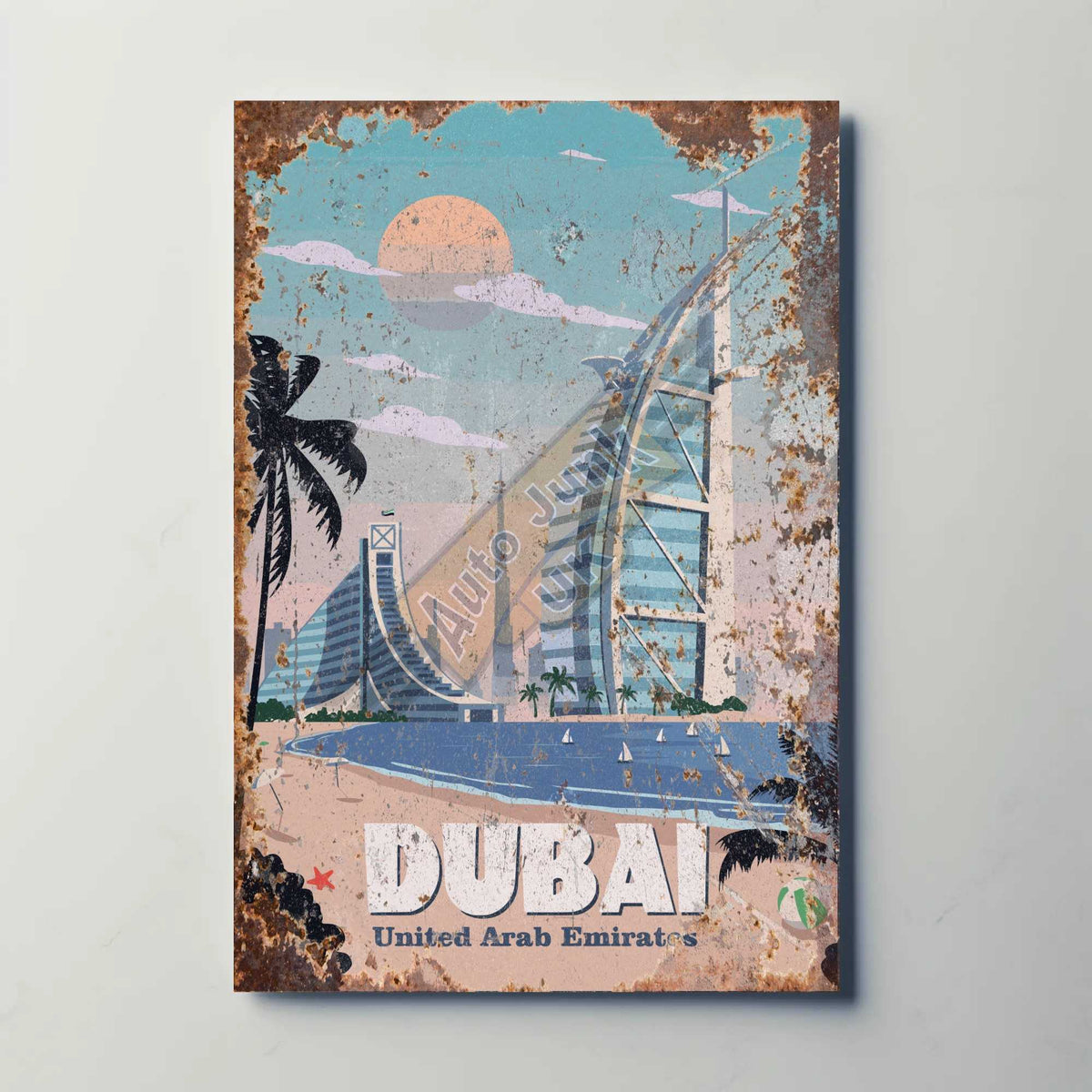 Dubai UAE Metal Poster