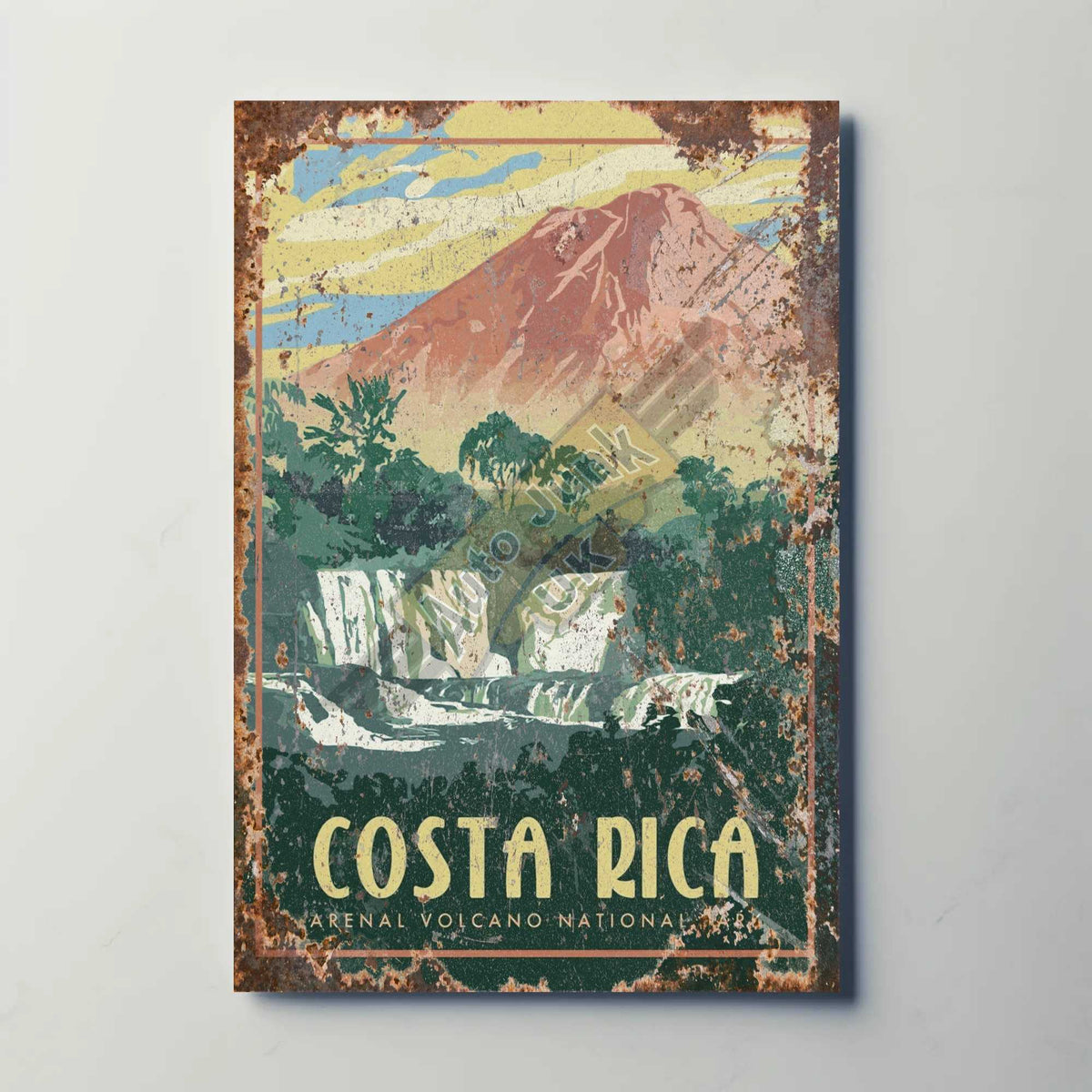 Costa Rica Metal Poster