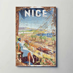 Nice France Metal Poster