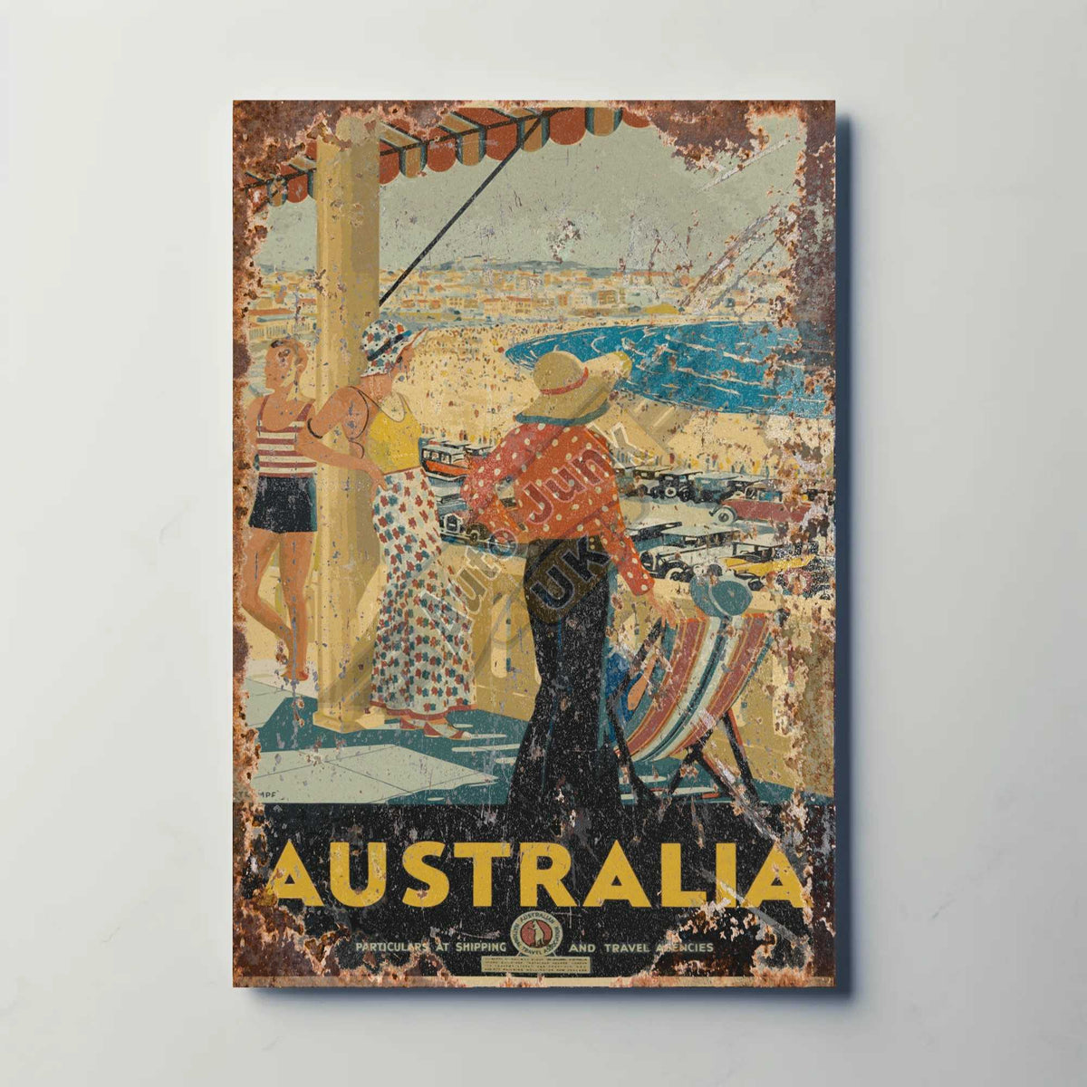 Australia Travel Metal Poster