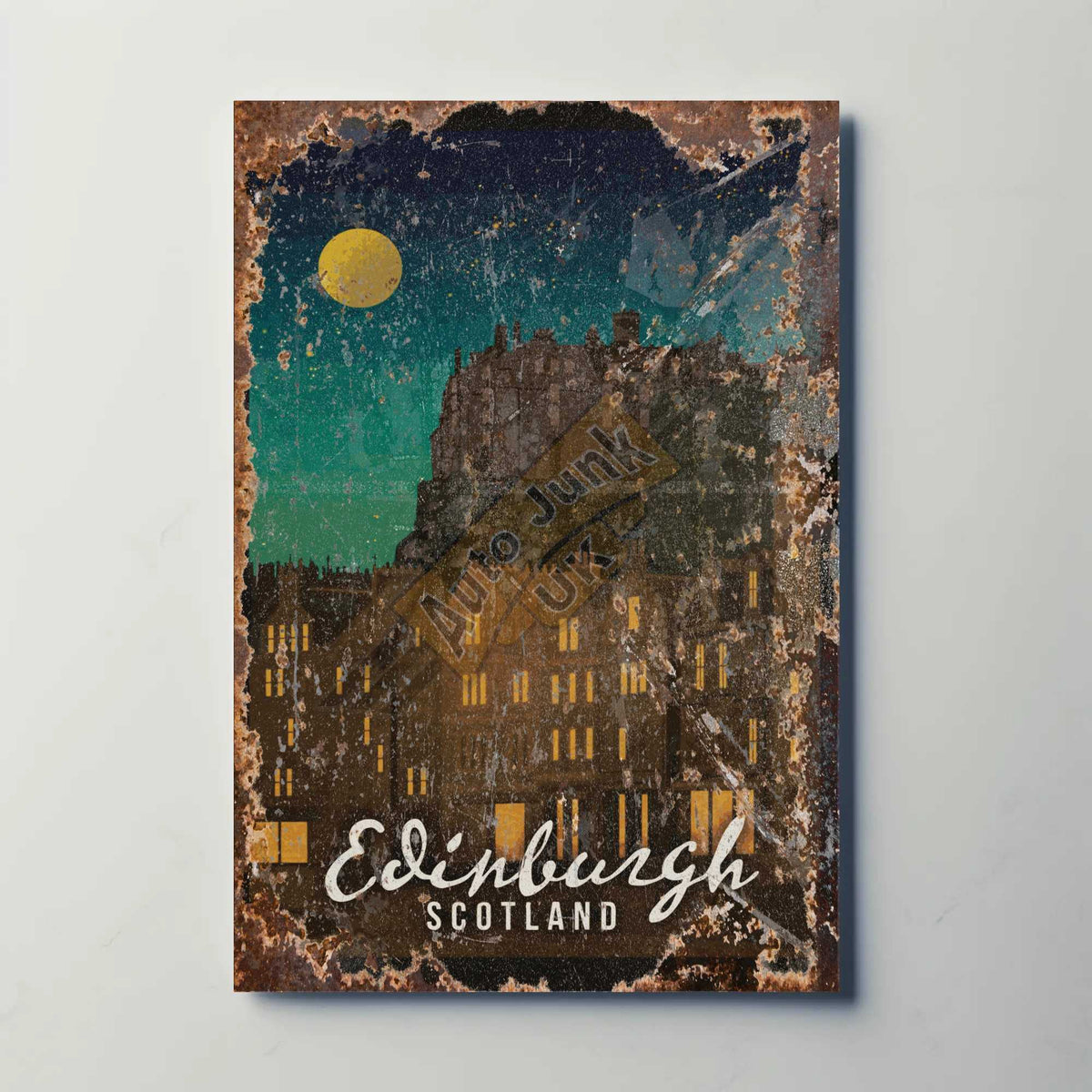 Edinburgh Scotland Metal Poster