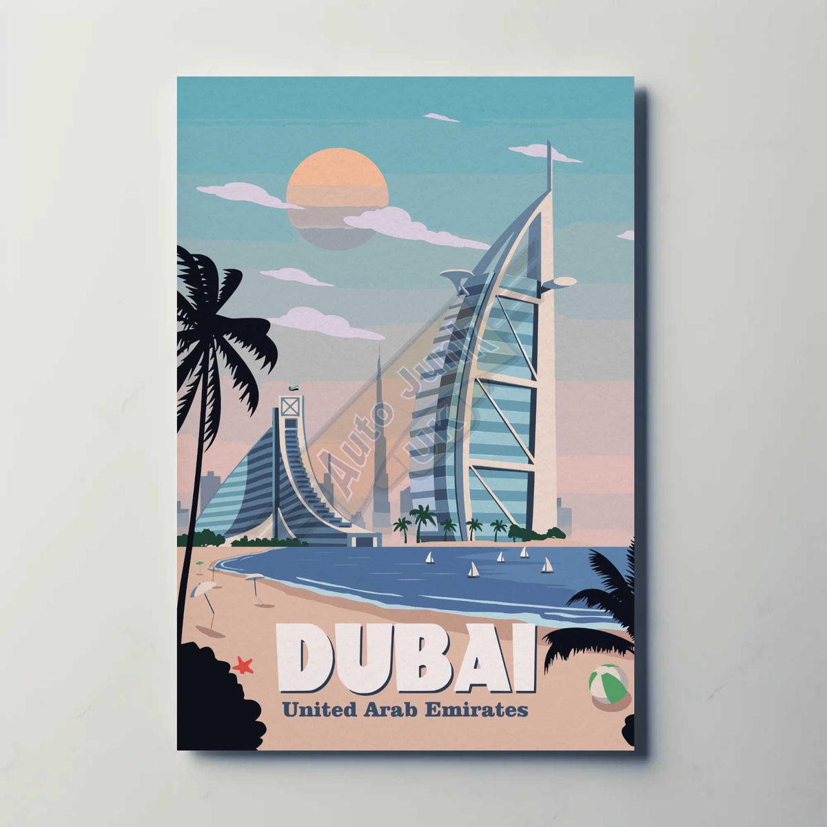Dubai UAE Metal Poster