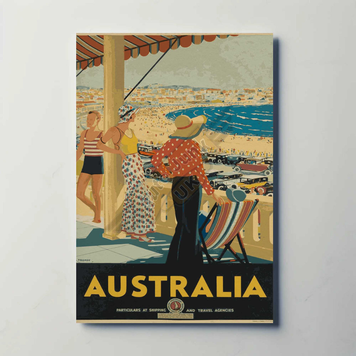 Australia Travel Metal Poster