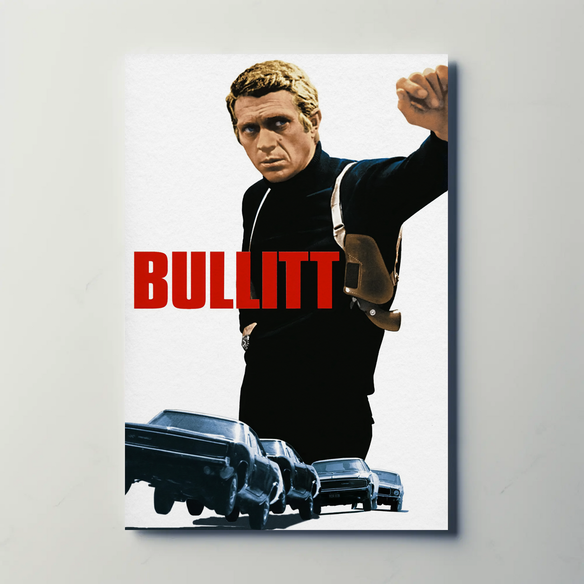 Bullitt (1968) Metal Film Poster