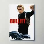 Bullitt (1968) Metal Film Poster