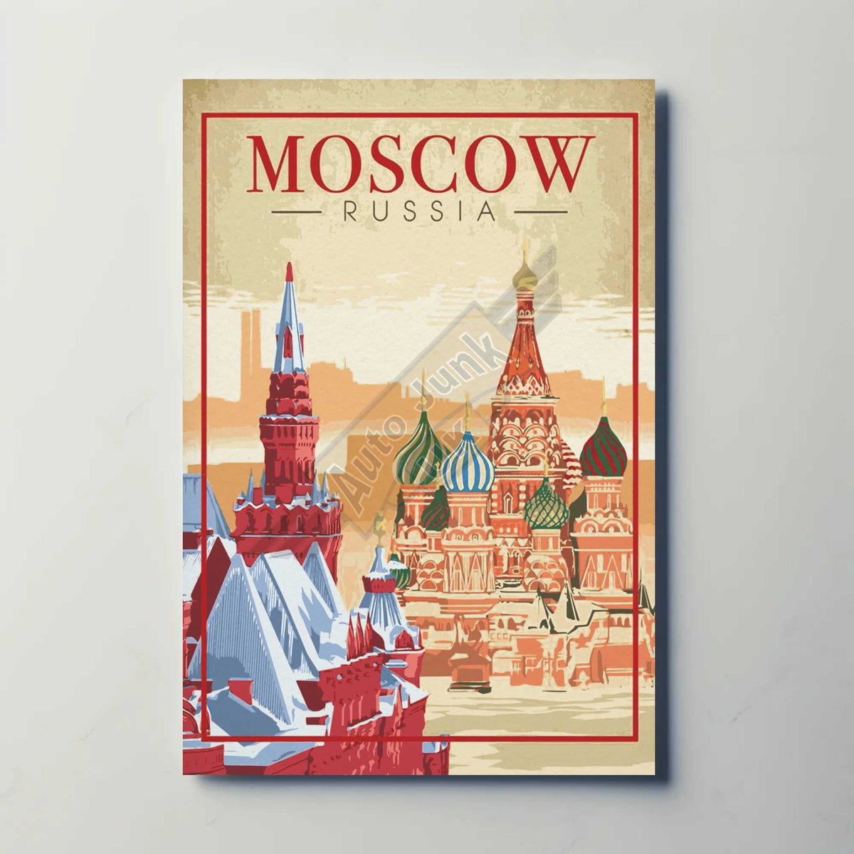 Moscow Russia Metal Poster