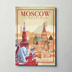 Moscow Russia Metal Poster