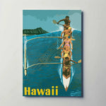 Hawaii Wave Metal Poster