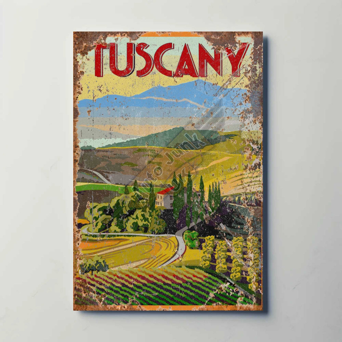 Tuscany Italy Metal Poster