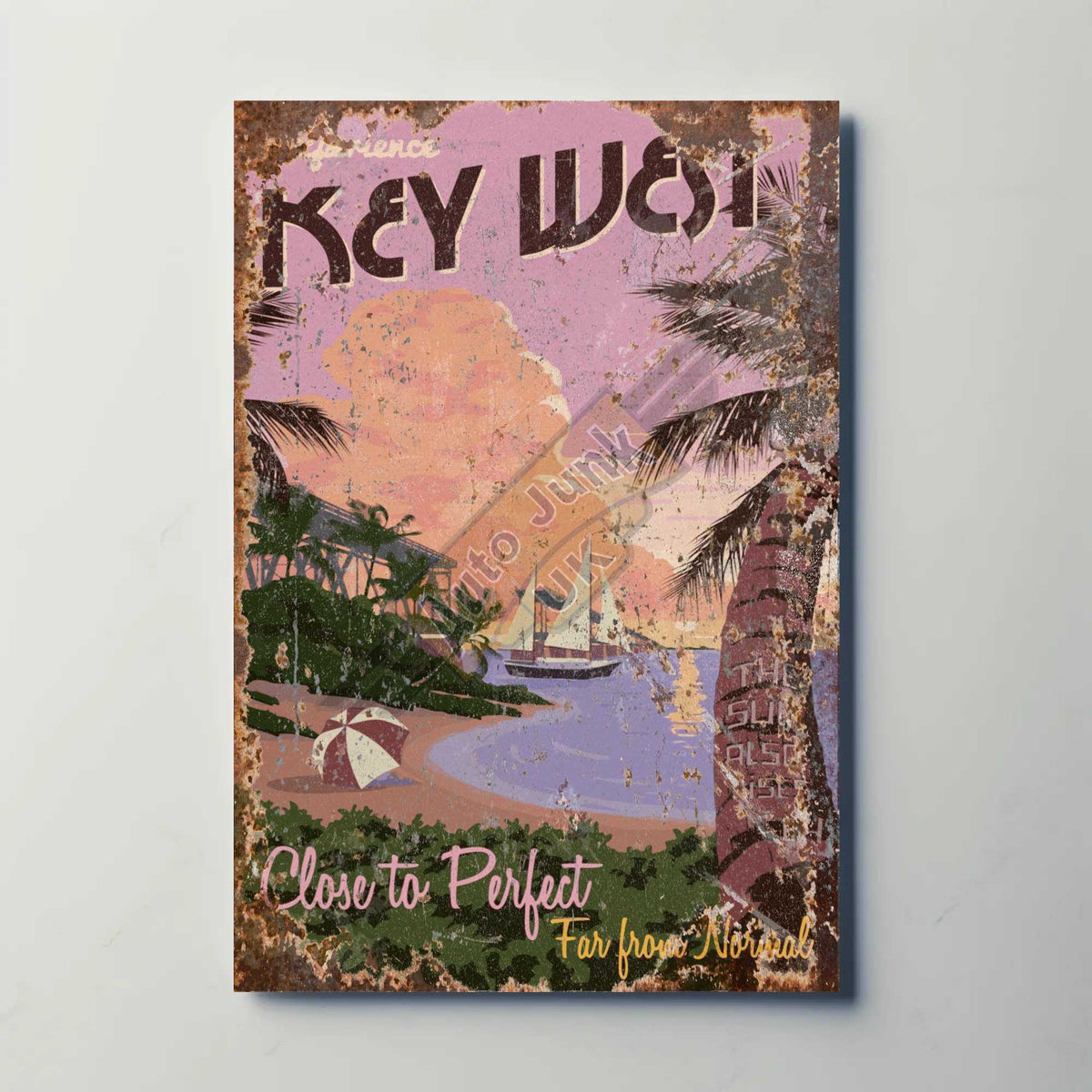 Key West Metal Poster