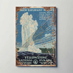 Yellowstone National Park Metal Travel Poster