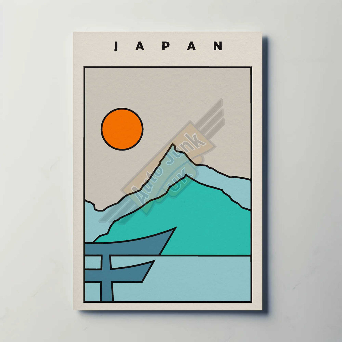 Japan Metal Travel Poster