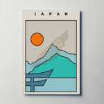 Japan Metal Travel Poster