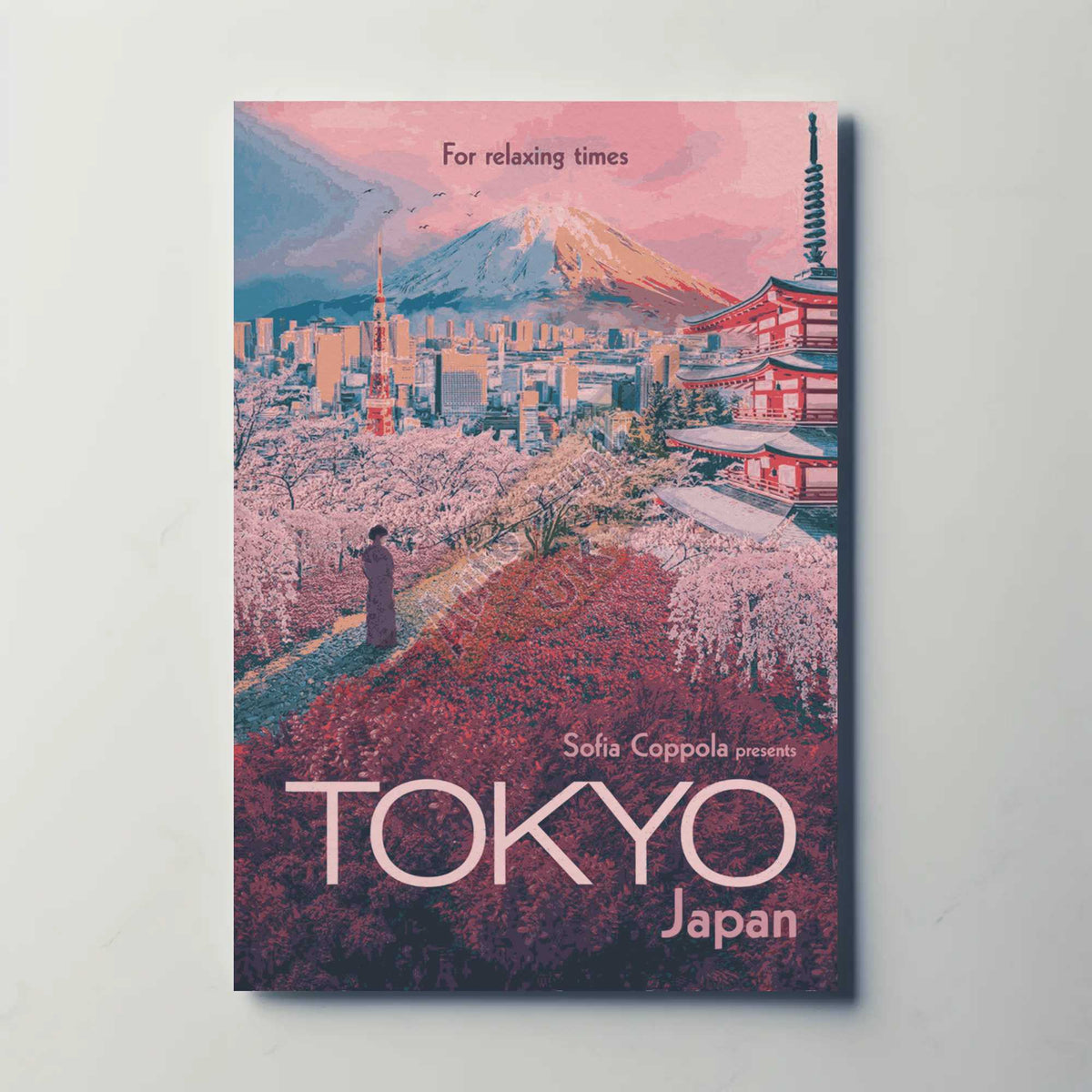 Tokyo Japan Metal Travel Poster