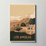Los Angeles Metal Travel Poster