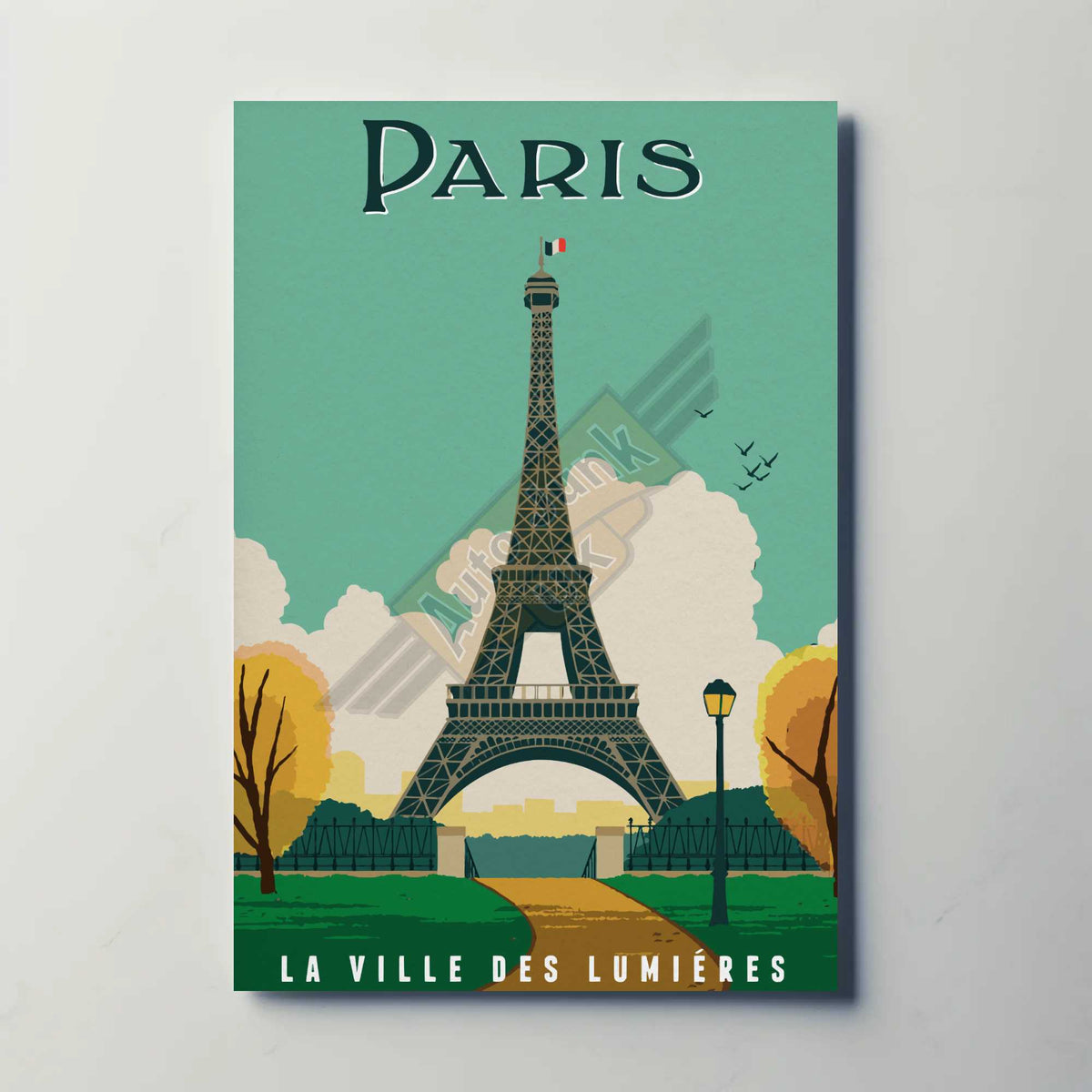 Paris Eiffel Tower Metal Poster