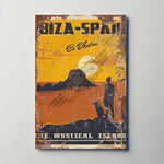 Ibiza Spain Metal Travel Poster