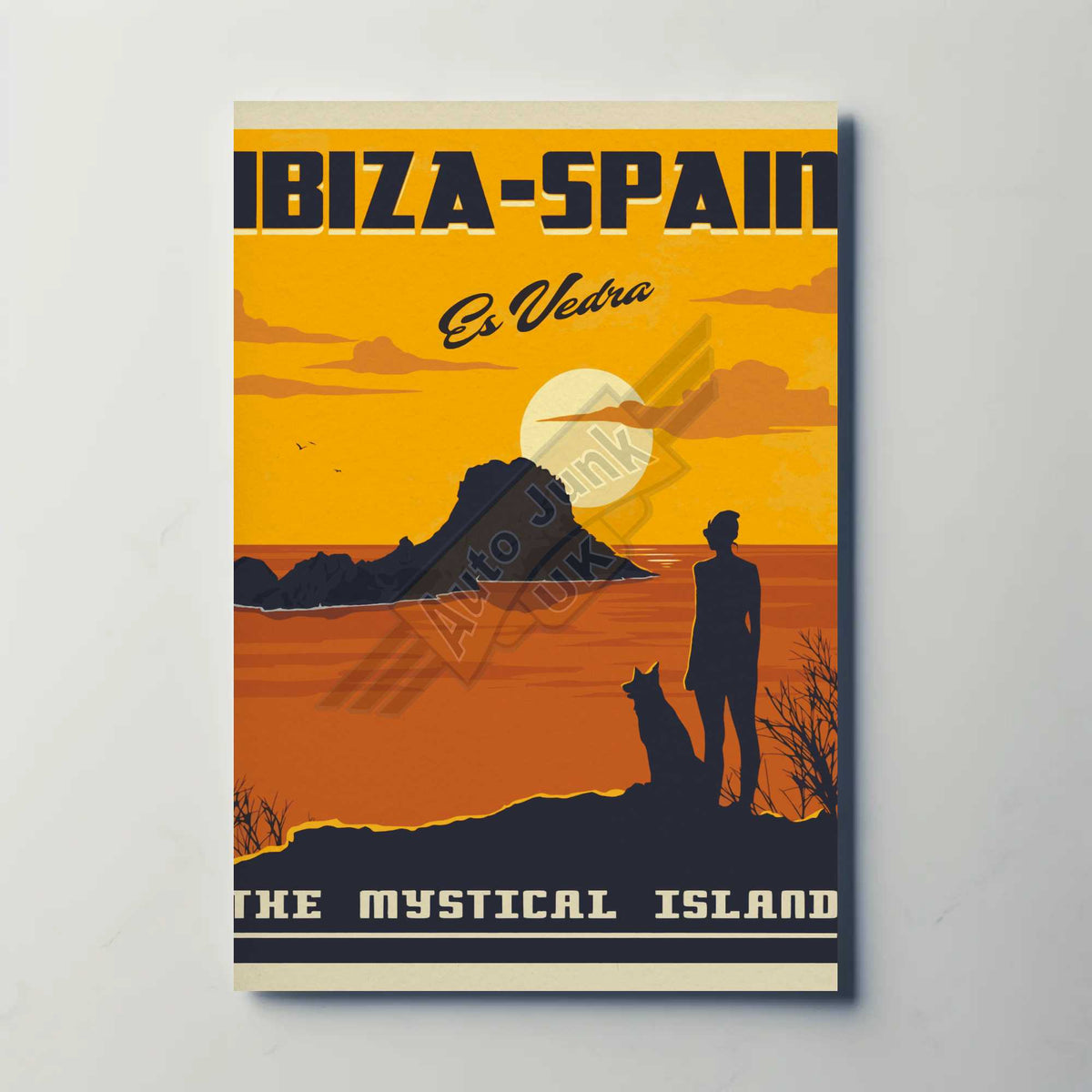 Ibiza Spain Metal Travel Poster