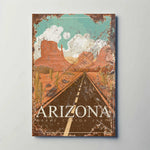 Arizona Grand Canyon State Metal Travel Poster