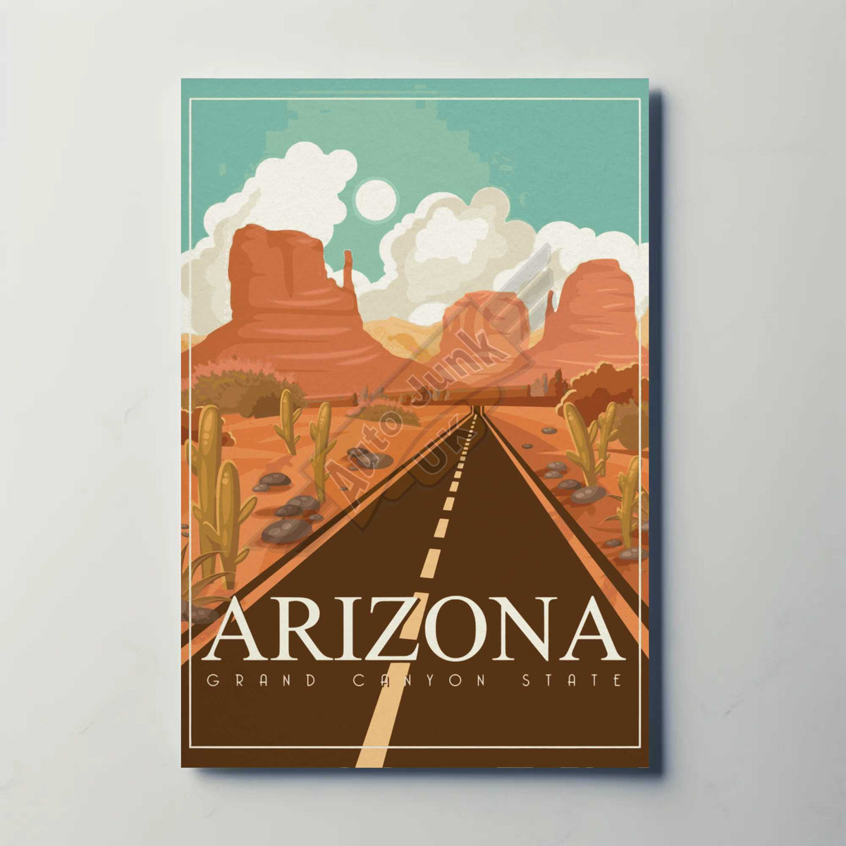 Arizona Grand Canyon State Metal Travel Poster