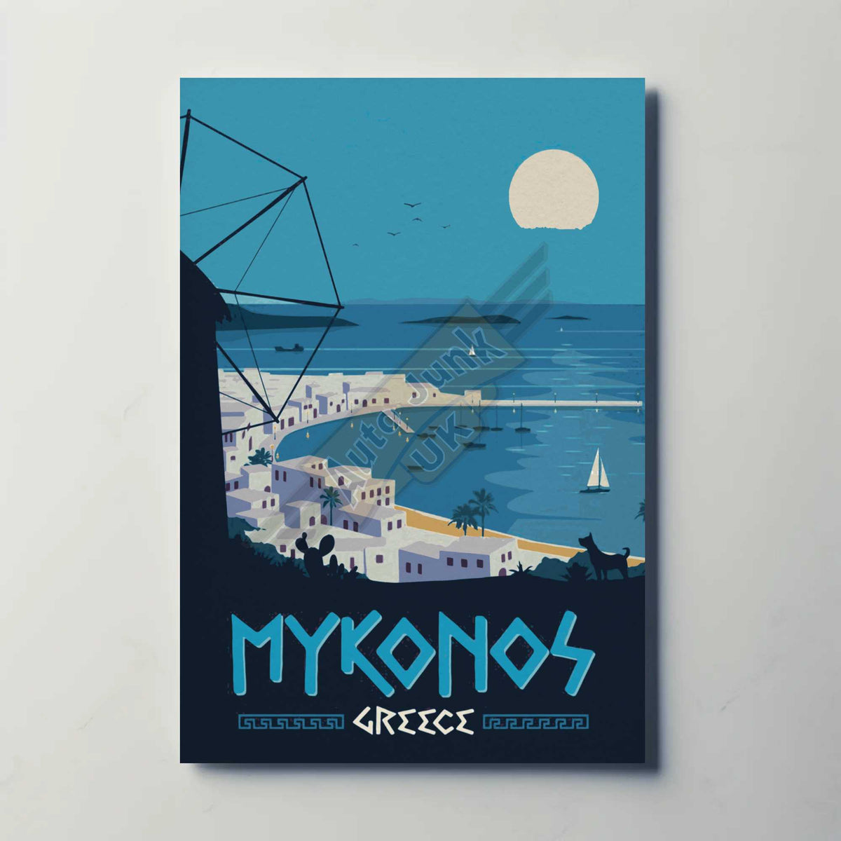Mykonos Greece Metal Poster