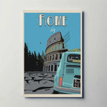 Rome Italy Metal Poster