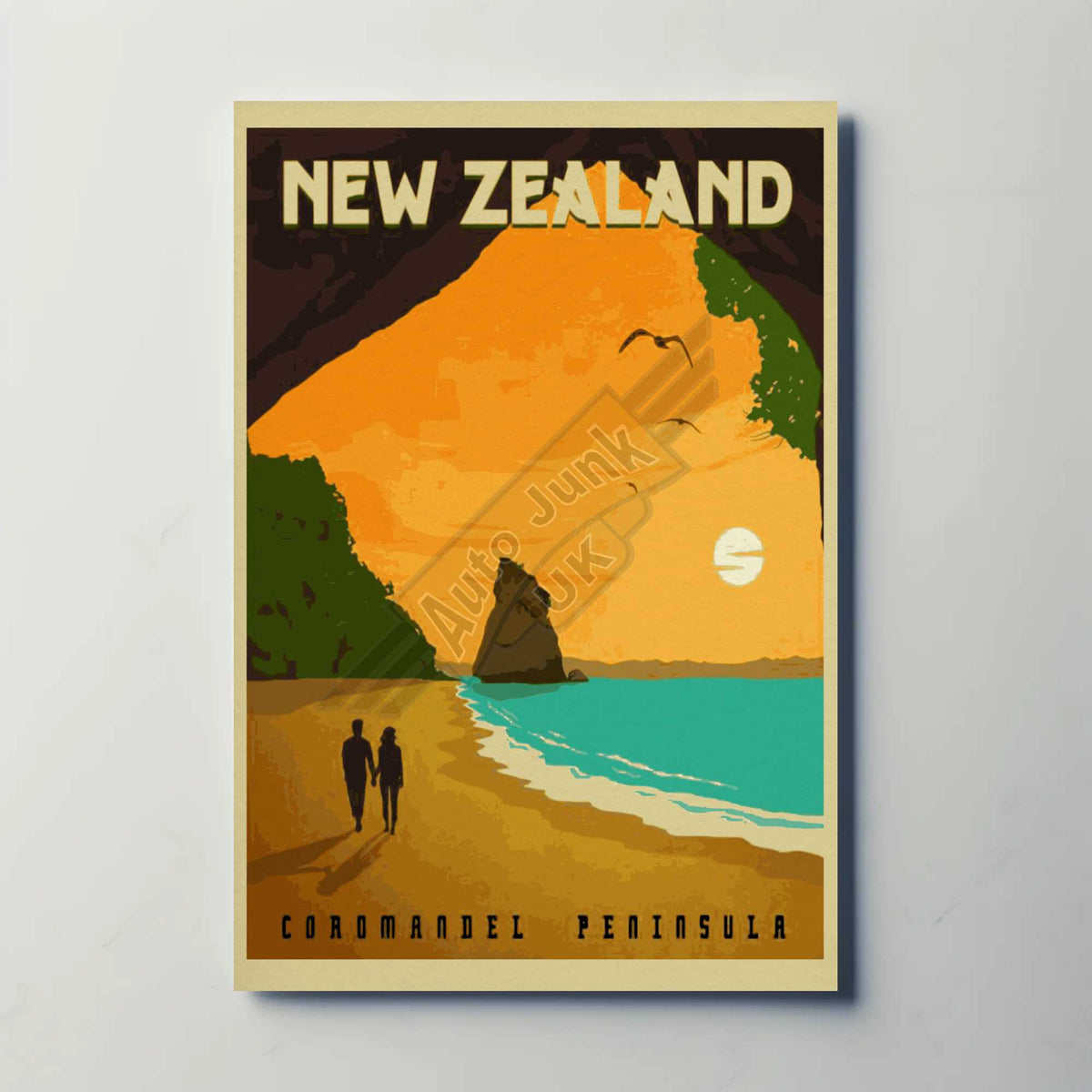 New Zealand Metal Poster
