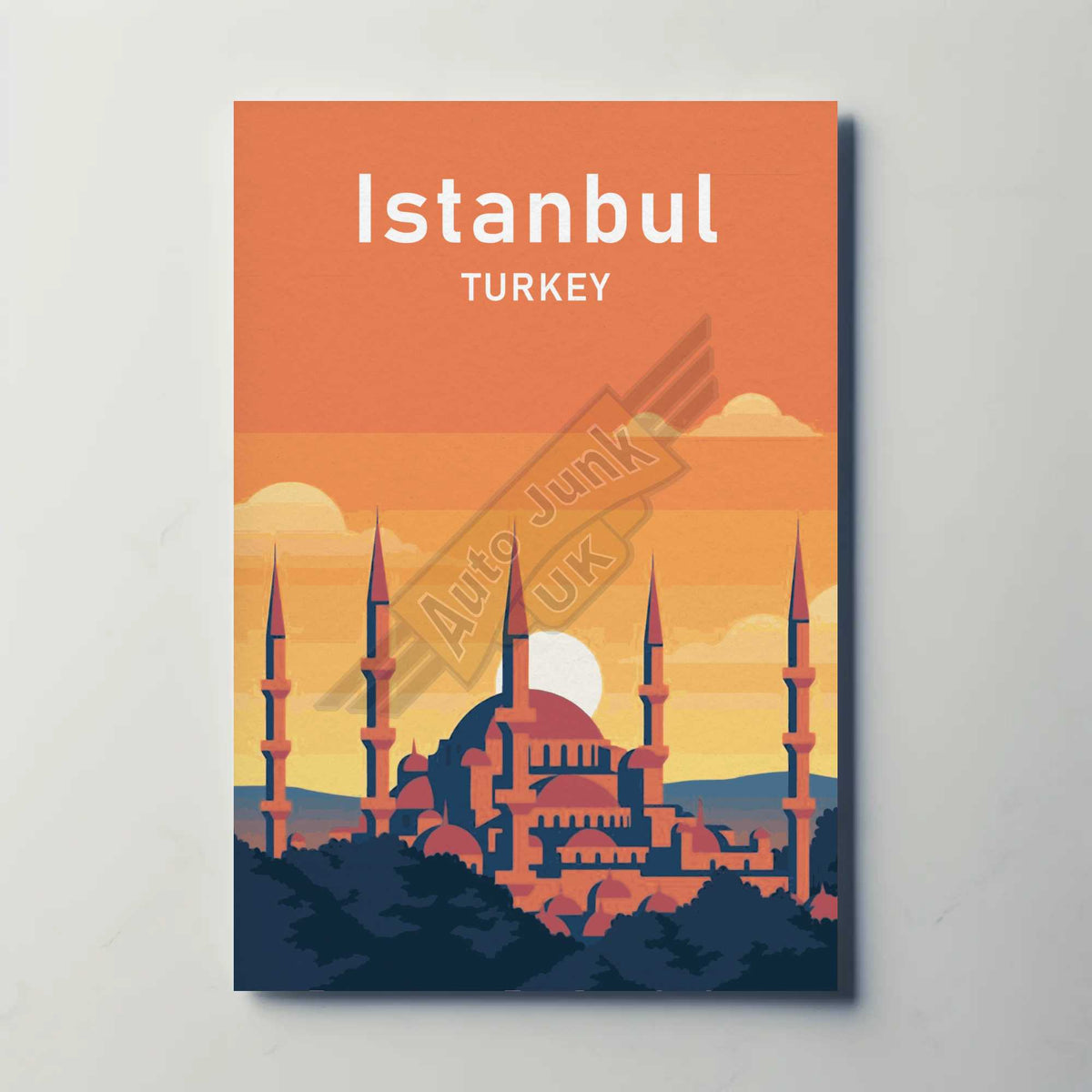 Istanbul Turkey Metal Poster