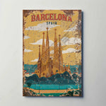 Barcelona Spain Metal Poster
