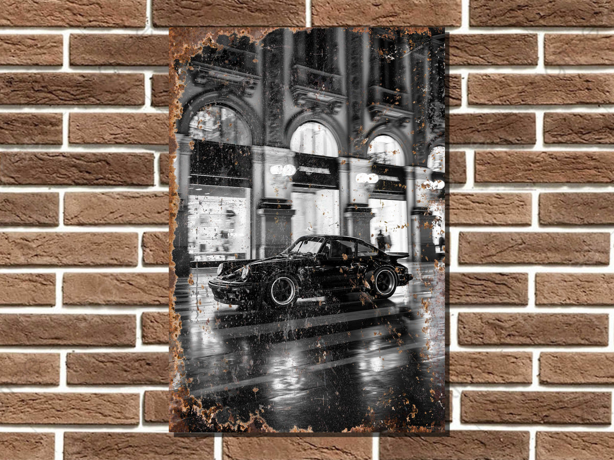 911 930 Turbo in Milan Metal Poster Print