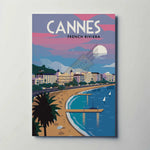 Cannes French Riviera Metal Poster