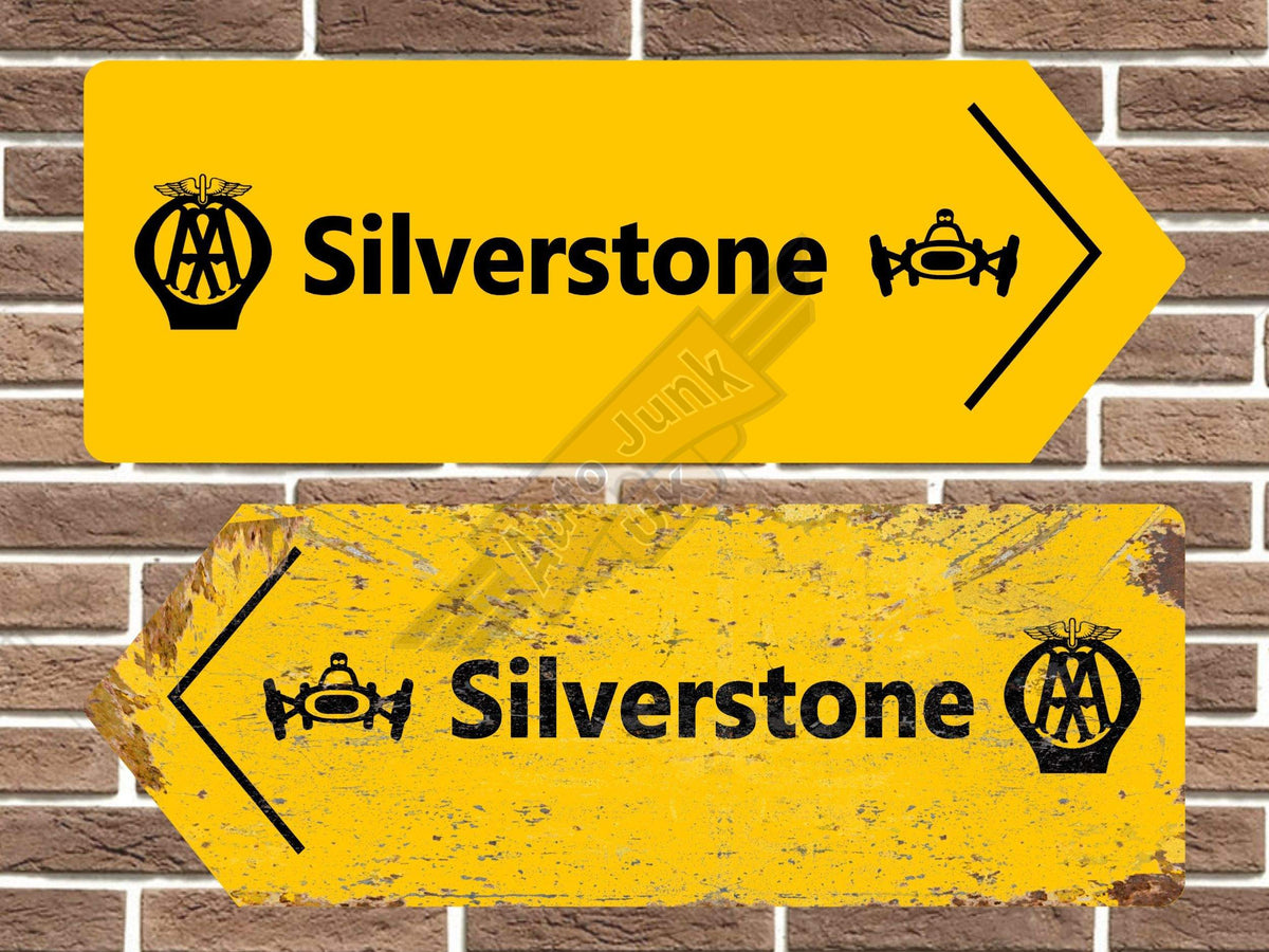Silverstone AA Metal Road Sign *CLEARANCE ITEM*