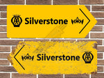 Silverstone AA Metal Road Sign *CLEARANCE ITEM*