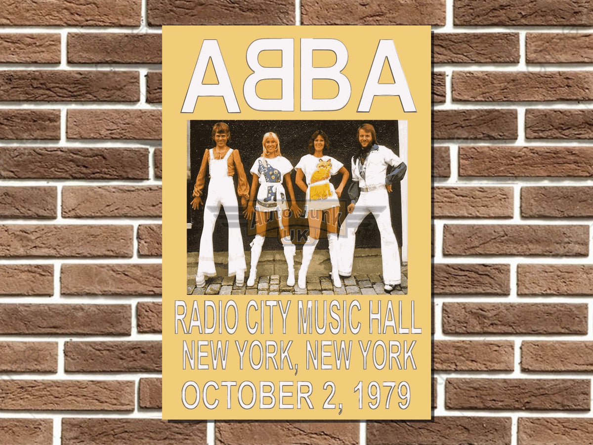 Abba Metal Poster Sign