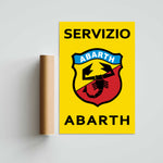 Abarth Servizio Paper Poster
