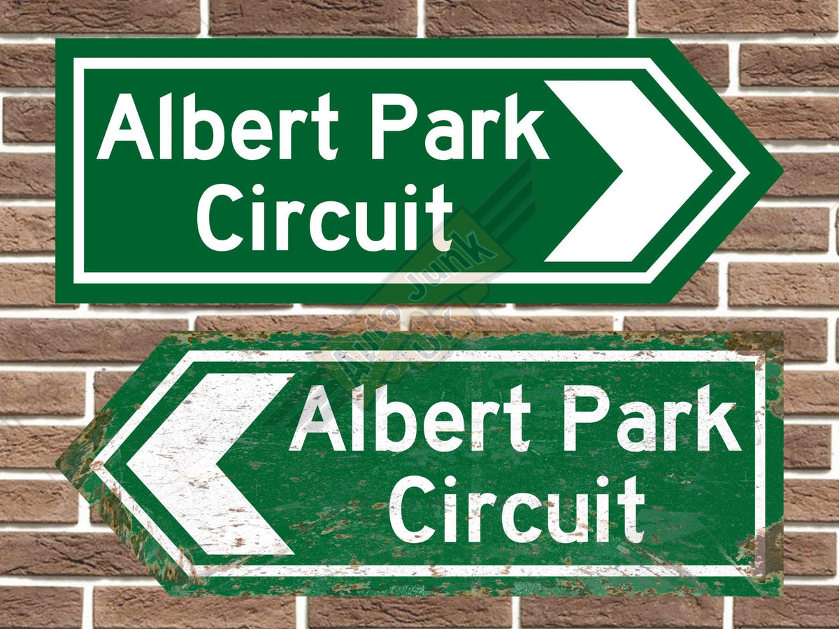 Albert Park Circuit Metal Road Sign