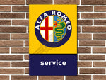 Alfa Romeo Service Metal Sign