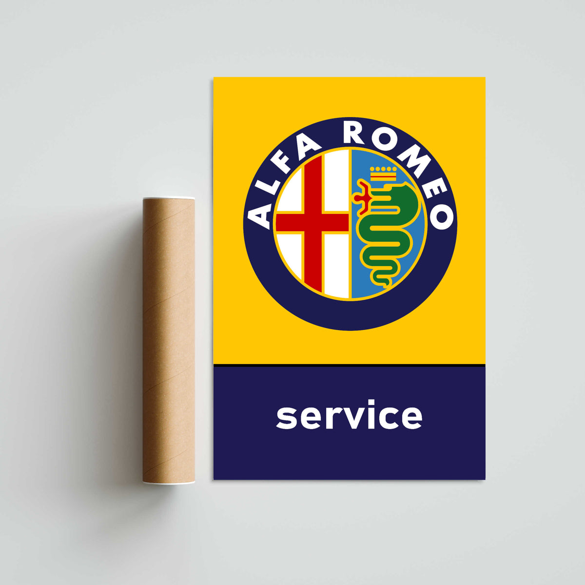 Alfa Romeo Service Paper Poster